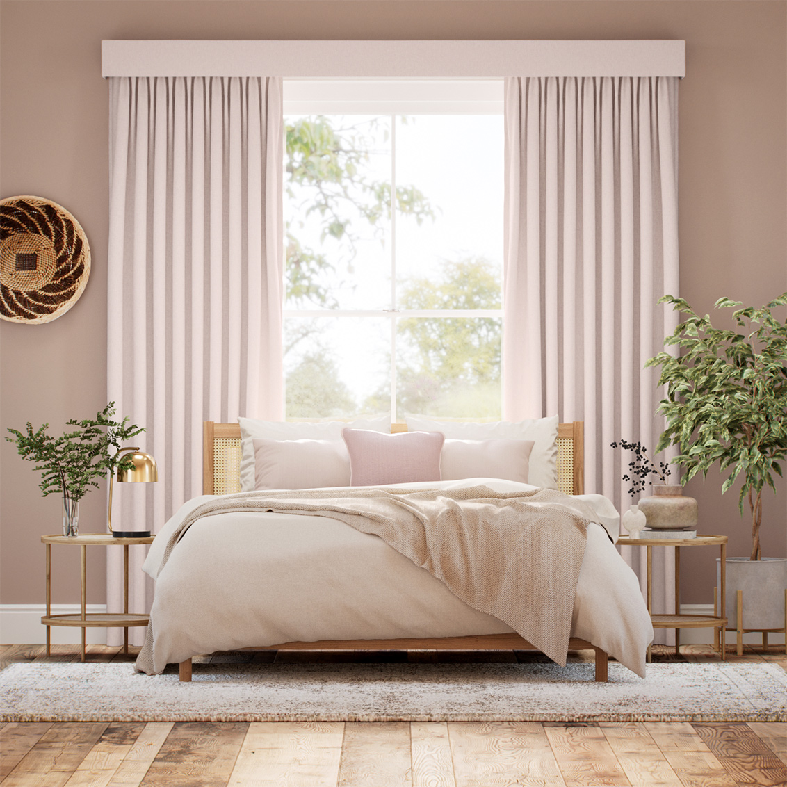 Complete Blackout Kirkland Soft Pink Curtain