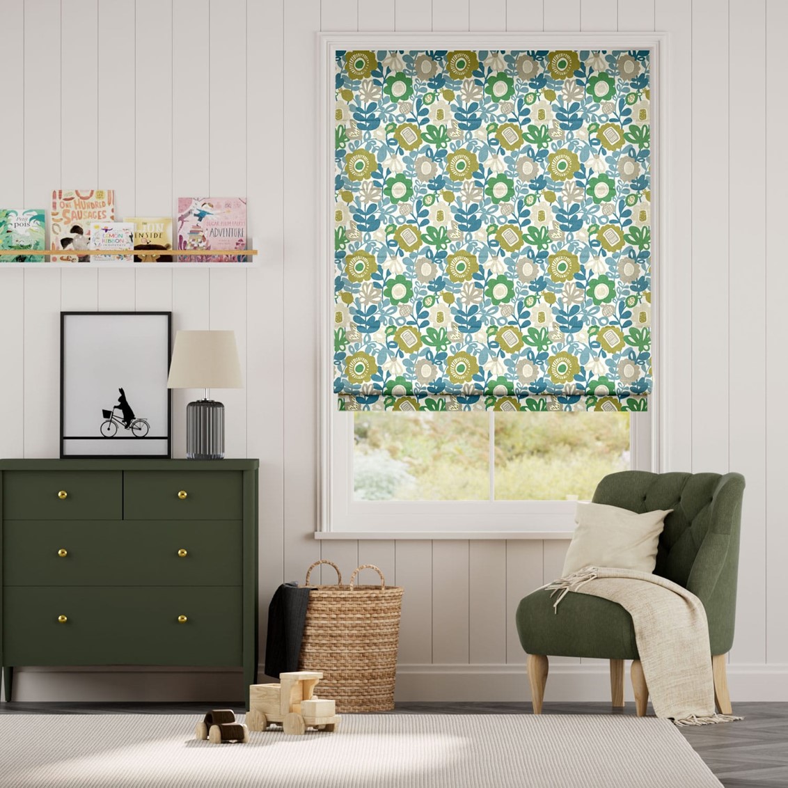 Kukkia Pacific Roman Blind