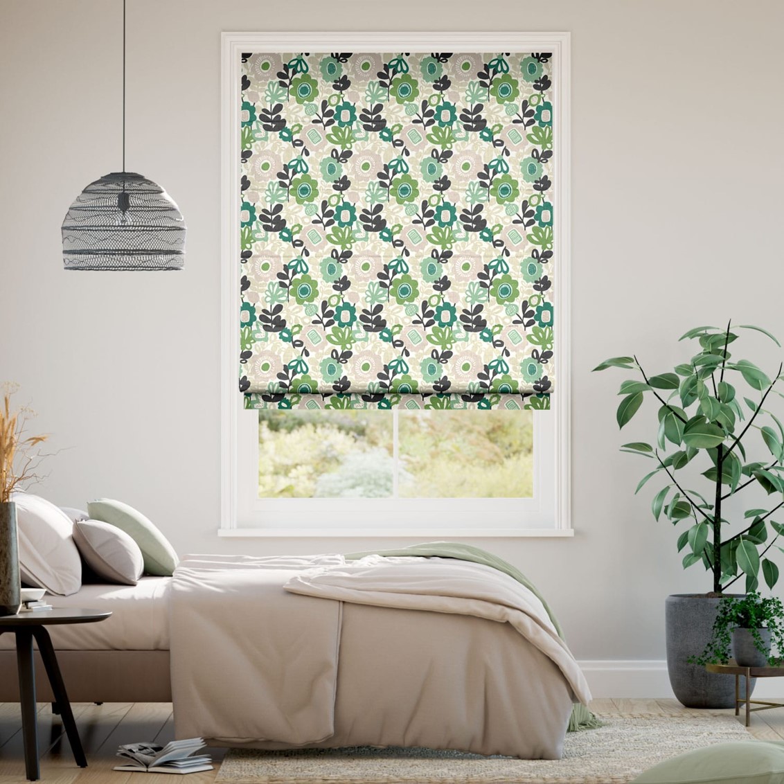 Kukkia Shamrock Roman Blind