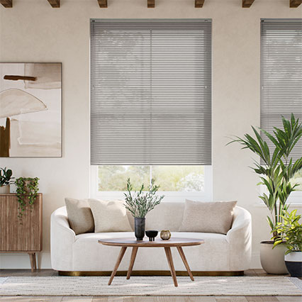 Studio Brushed Pewter L-Shaped Venetian Blind - 25mm Slat