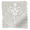 Lady Fern Embroidery Almond Roman Blind swatch image