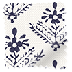 Lady Fern French Navy Roman Blind swatch image