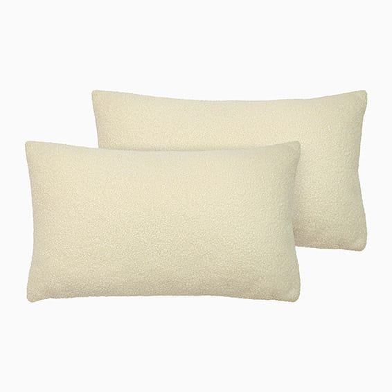 Lana Boucle Ivory Cushion 50cm x 30cm