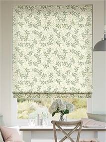 Large Rosehip Leaf Light Green Roman Blind thumbnail image