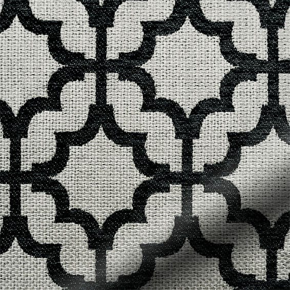 Lattice Black Roman Blind