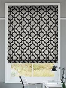 Lattice Black Roman Blind thumbnail image