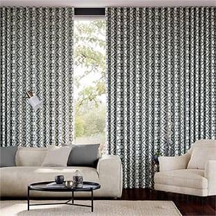 Lattice Charcoal Curtains thumbnail image