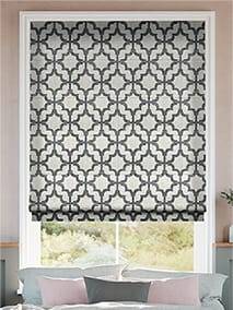 Lattice Charcoal Roman Blind thumbnail image