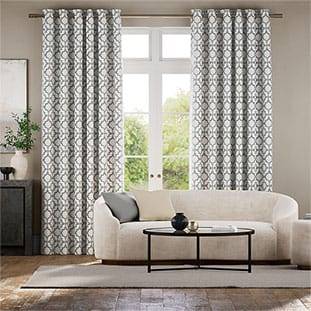 Lattice Silver Curtains thumbnail image