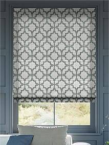 Electric Lattice Silver Roman Blind thumbnail image