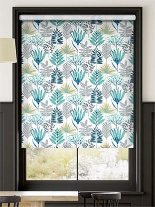 Twist2Go Layered Leaves Lagoon Roller Blind thumbnail image