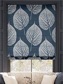 Aspen Leaf Indigo Roman Blind thumbnail image