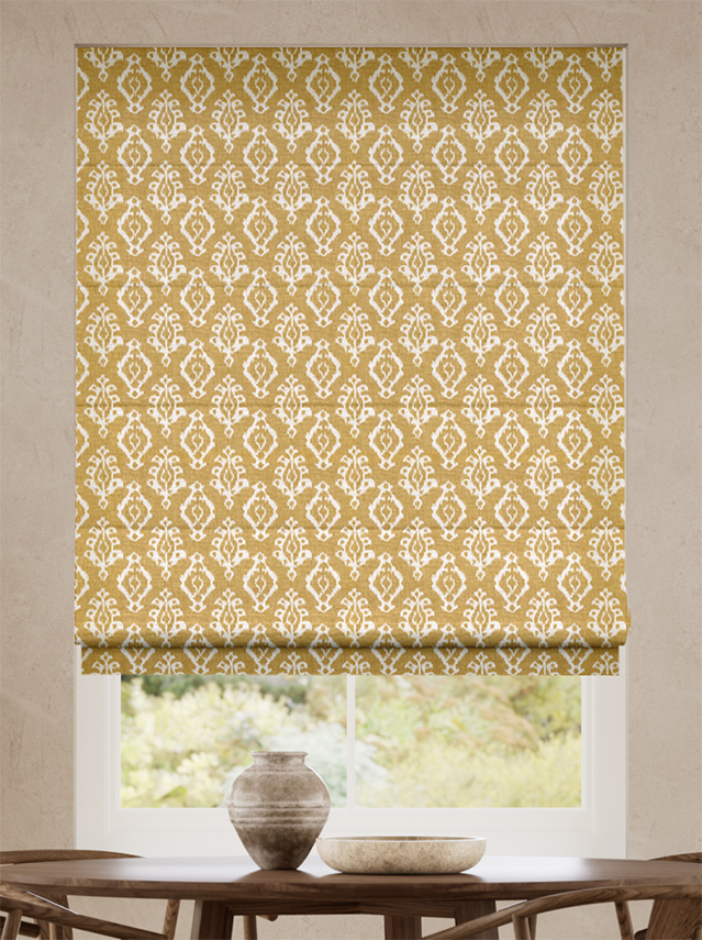 Lena Ikat Mustard Roman Blind thumbnail image