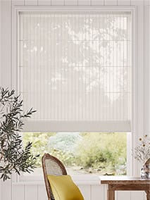 Leone Embroidered Voile Cream Roman Blind thumbnail image