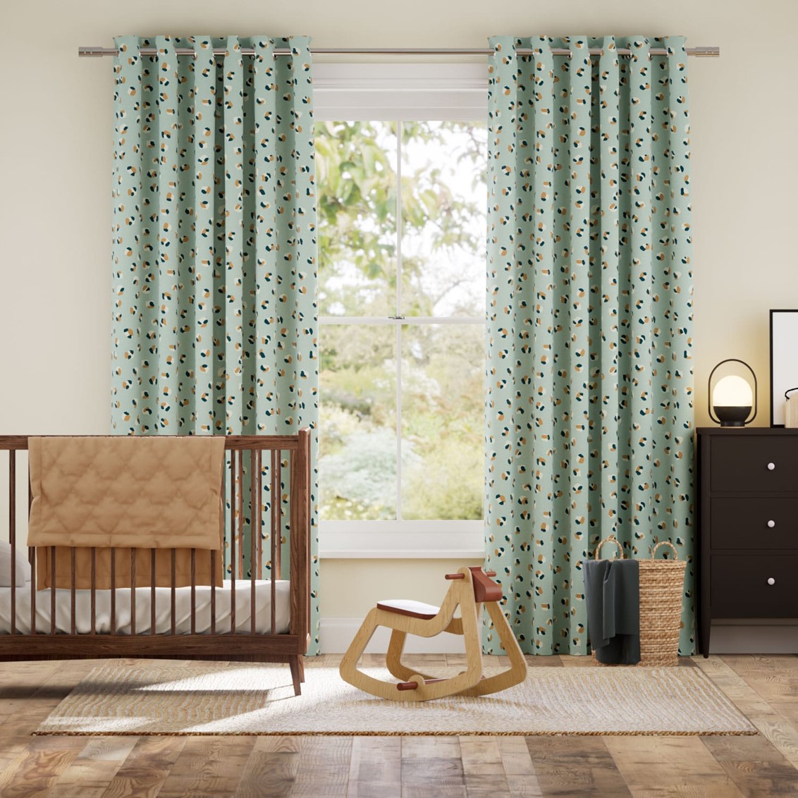 Leopard Dots Sky Curtains