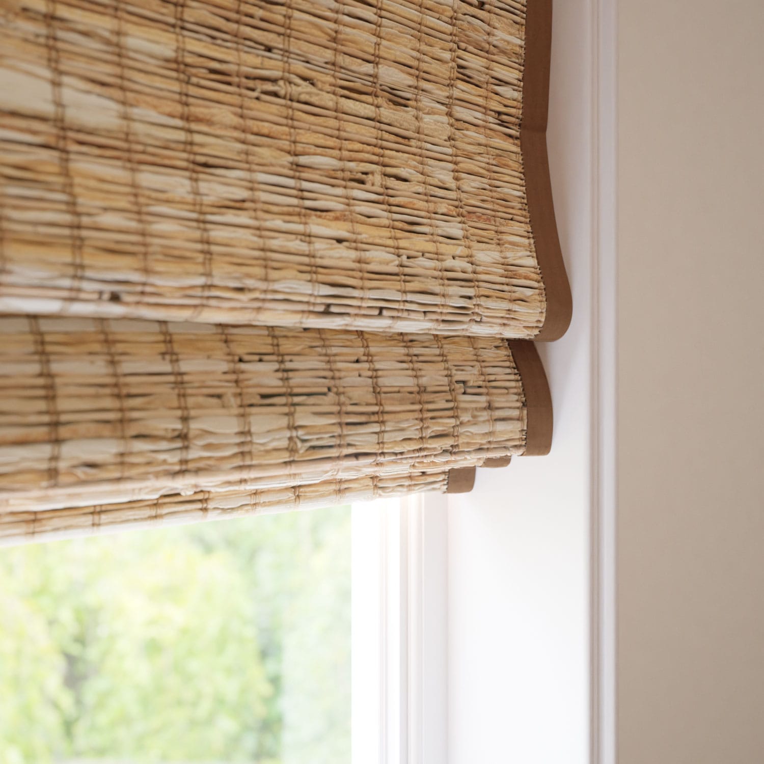 Leticia Cedar & Demerara Roman Blind