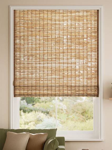 Electric Leticia Cedar & Demerara Roman Blind thumbnail image