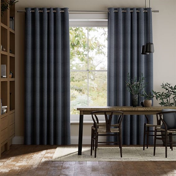 Leyton Deep Navy Curtains