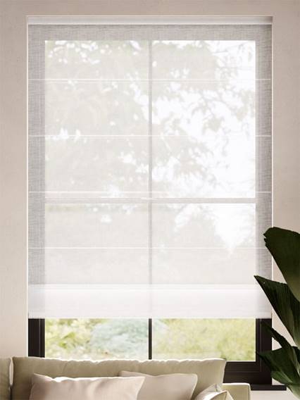 Liana Voile Frost Roman Blind thumbnail image