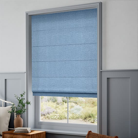 Liliana Cornflower Roman Blind