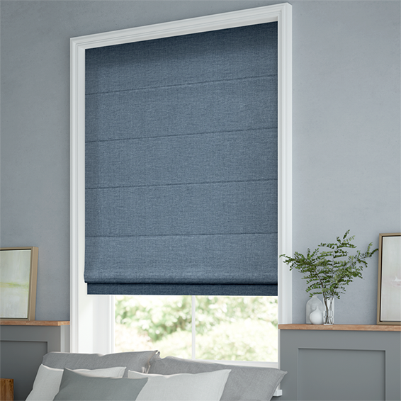 Liliana French Blue Roman Blind