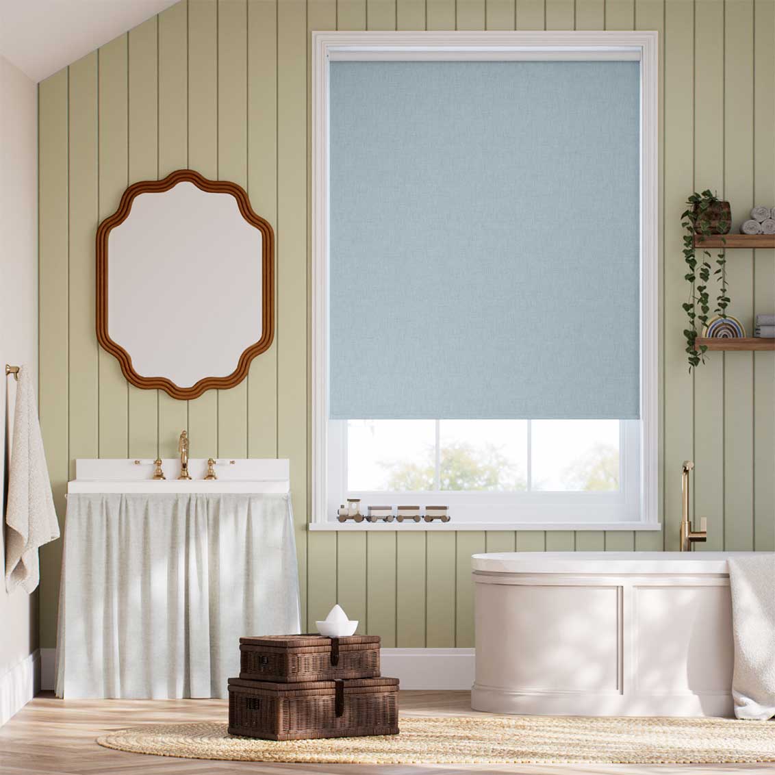 Choices Lilith Aqua Roller Blind
