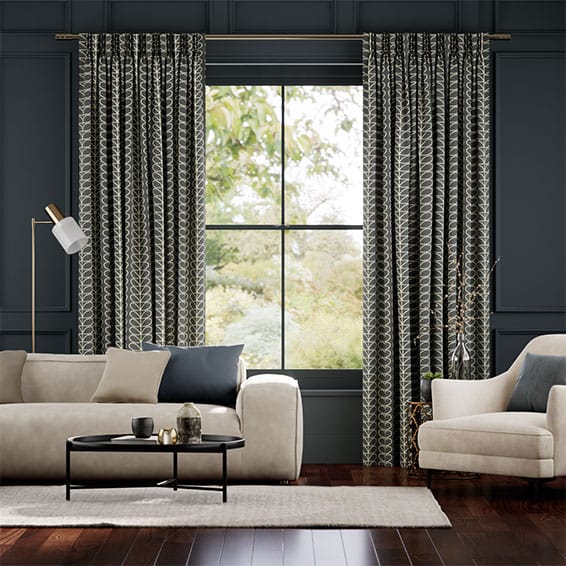 Linear Stem Cool Grey Curtains