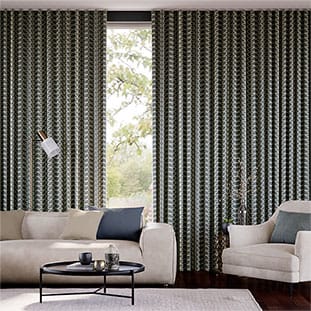 Linear Stem Cool Grey Curtains thumbnail image