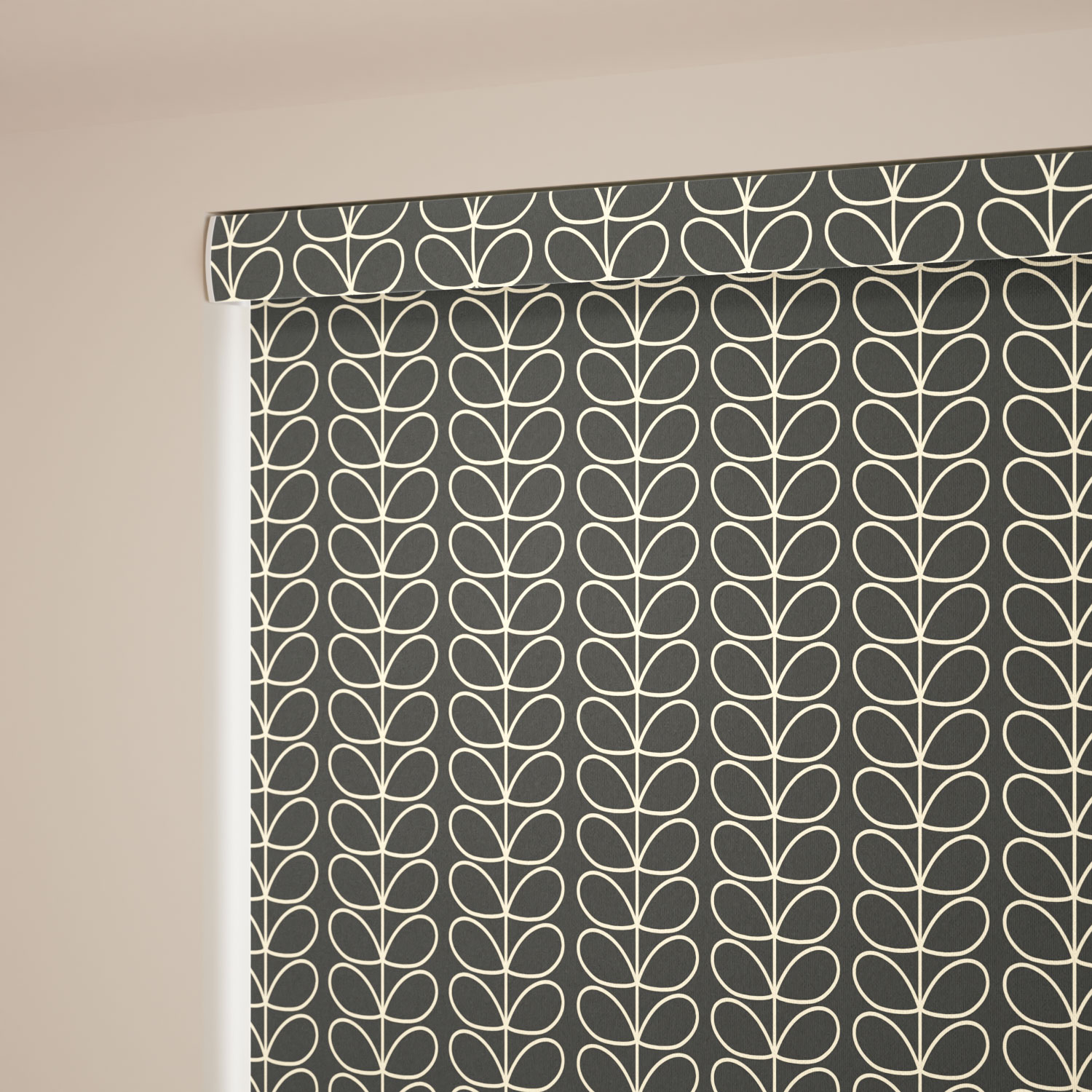 Linear Stem Cool Grey Roller Blind