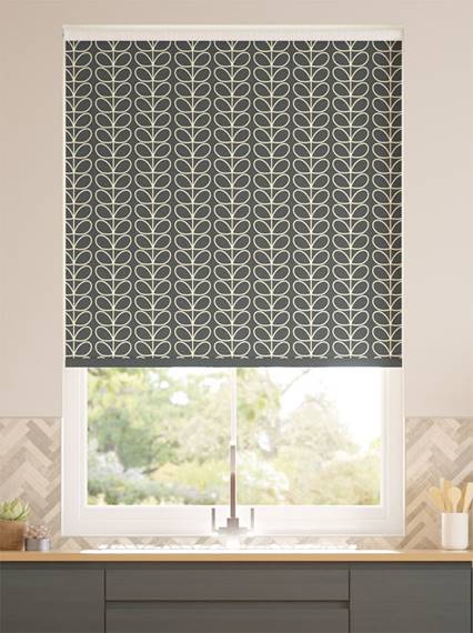 Linear Stem Cool Grey Roller Blind thumbnail image