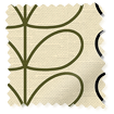 Linear Stem Multi Olive & Black Curtains sample image