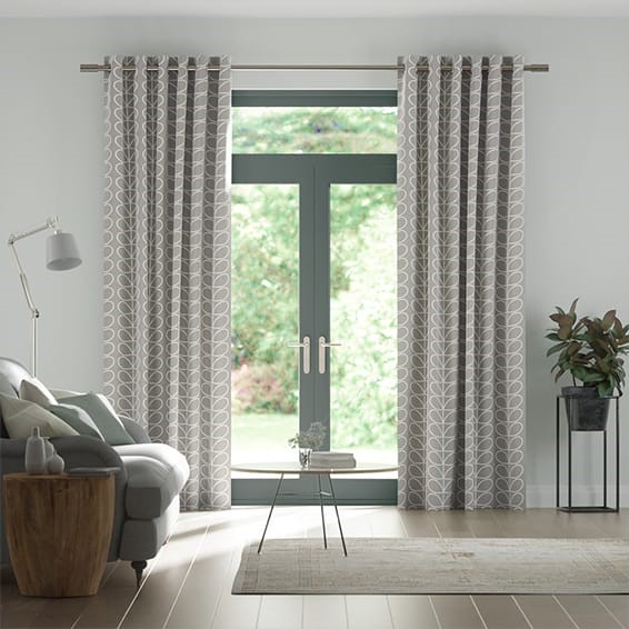 Linear Stem Silver  Curtains