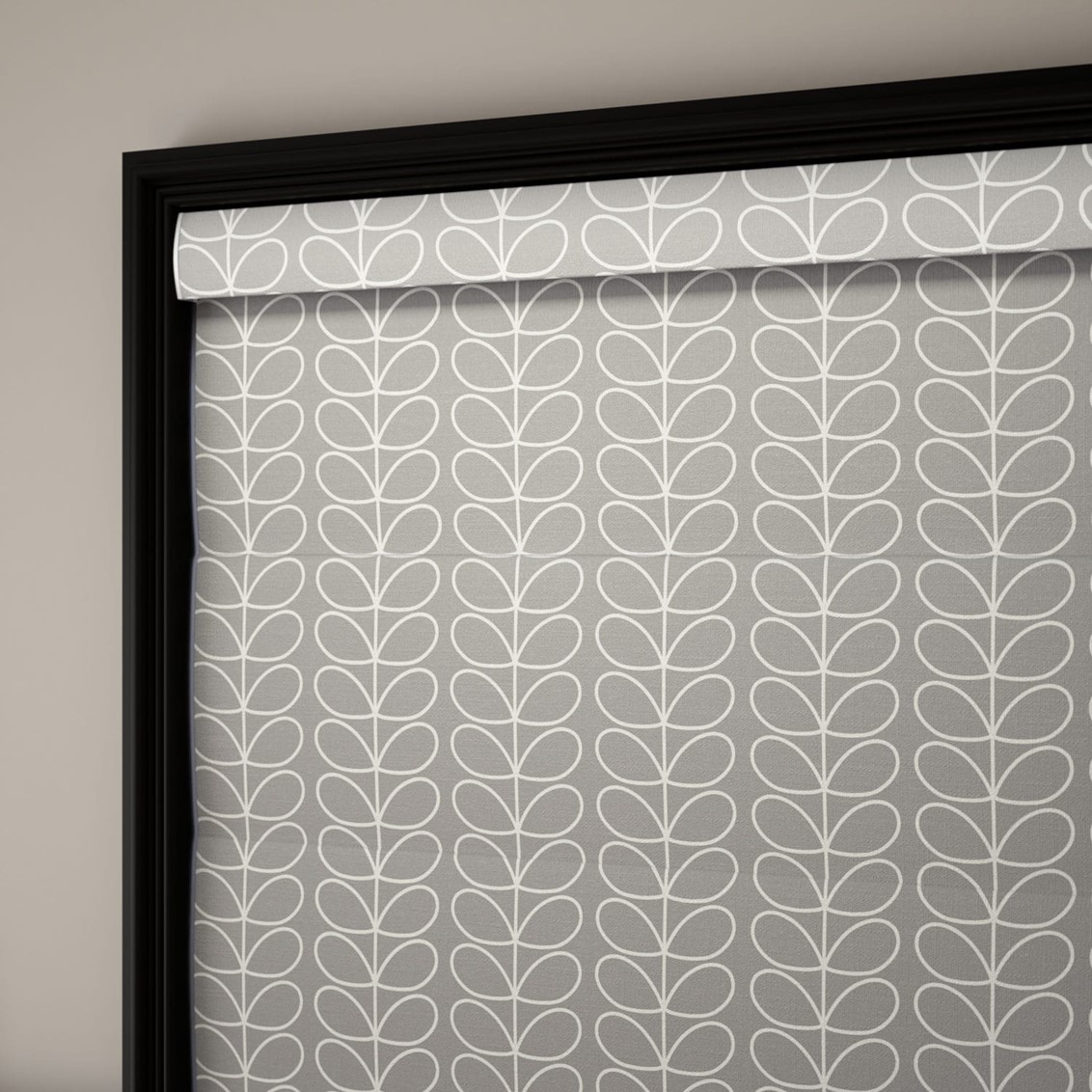 Linear Stem Silver  Roman Blind