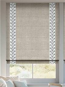 Linen Hopsack & Chatsworth Mineral Roman Blind thumbnail image