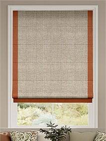 Linen Hopsack & Paleo Linen Pumpkin Roman Blind thumbnail image