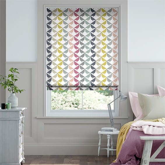 Lintu Birds Berry Crush Roman Blind