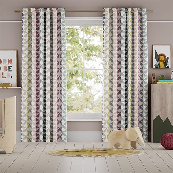 Lintu Birds Berry Crush Curtains