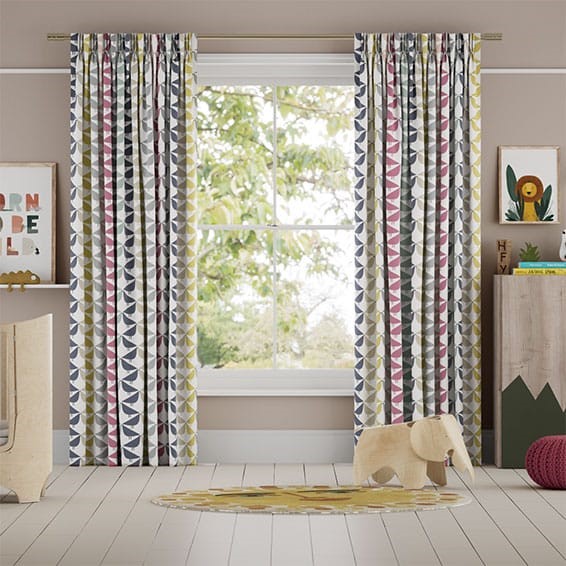 Lintu Birds Berry Crush Curtains