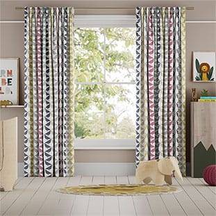 Lintu Birds Berry Crush Curtains thumbnail image