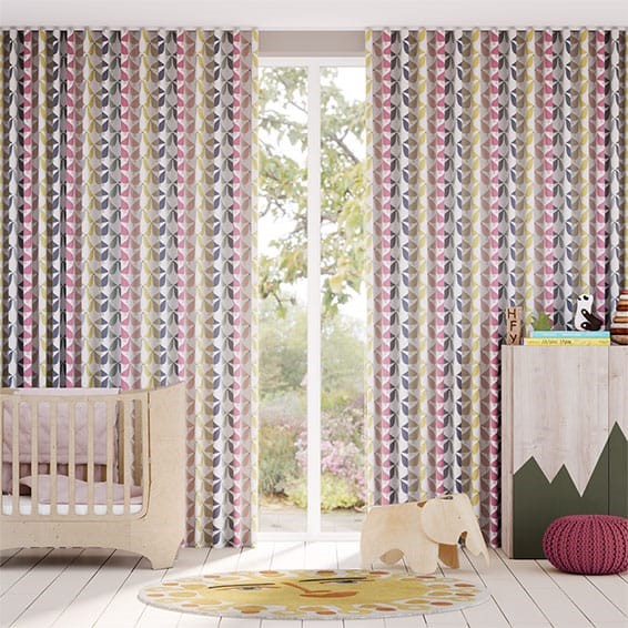 Lintu Birds Berry Crush Curtains