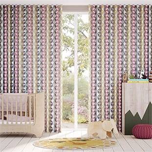 Lintu Birds Berry Crush Curtains thumbnail image