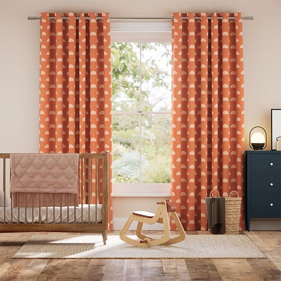 Little Arches Papaya Curtains