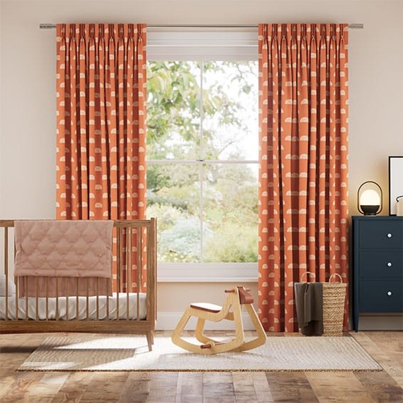 Little Arches Papaya Curtains