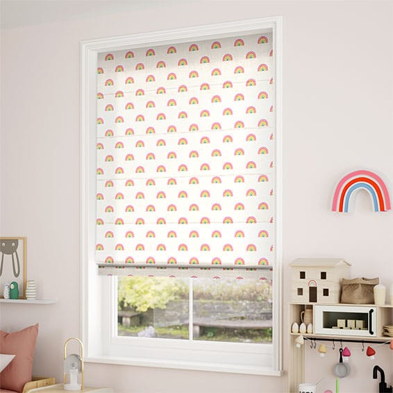 Little Arches Rainbow Roman Blind