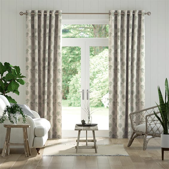 Little Orchard Evergreen Curtains
