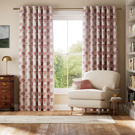 Little Orchard Scarlet Curtains