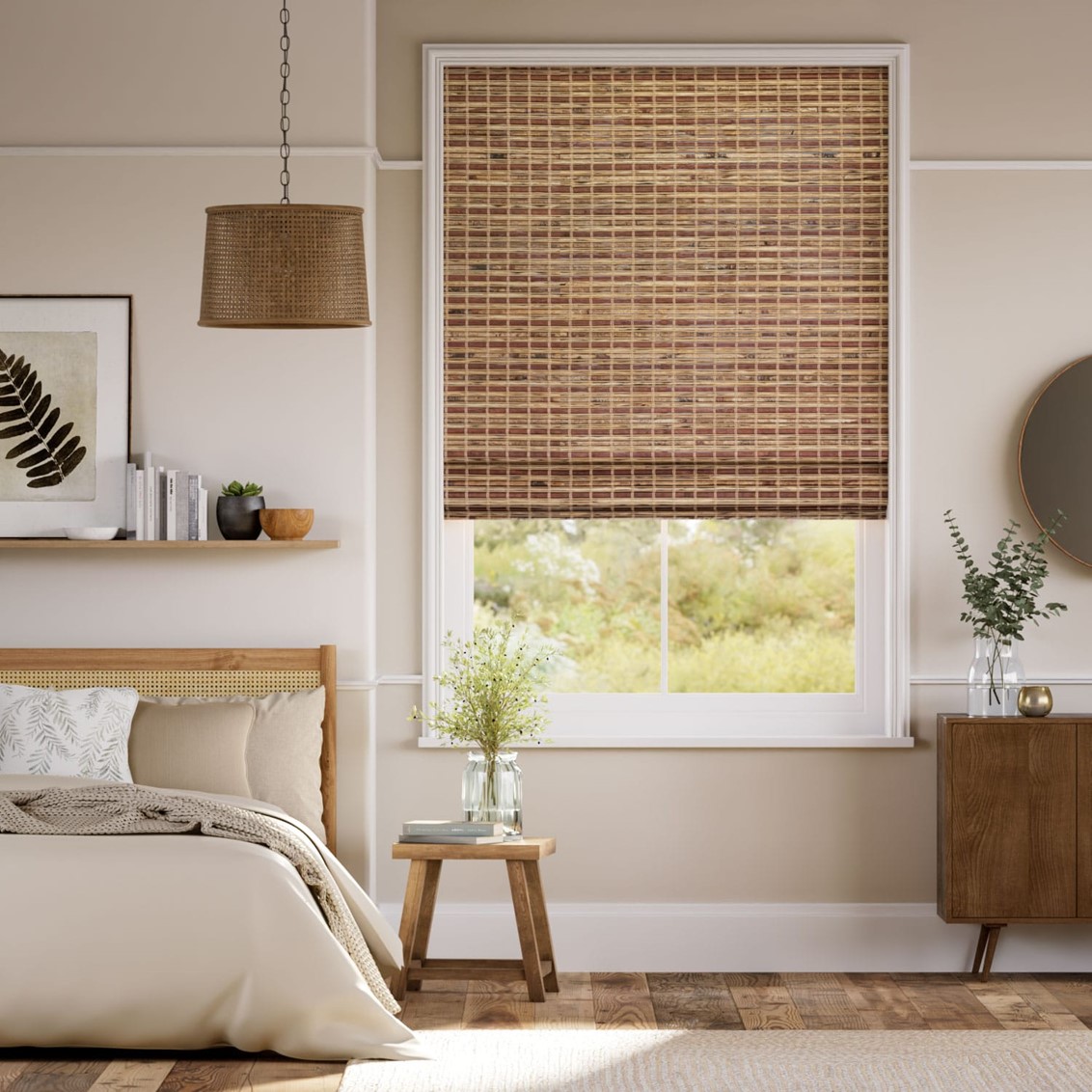 Loreto Chestnut Roman Blind