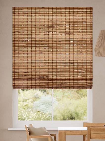 Electric Loreto Walnut Roman Blind thumbnail image