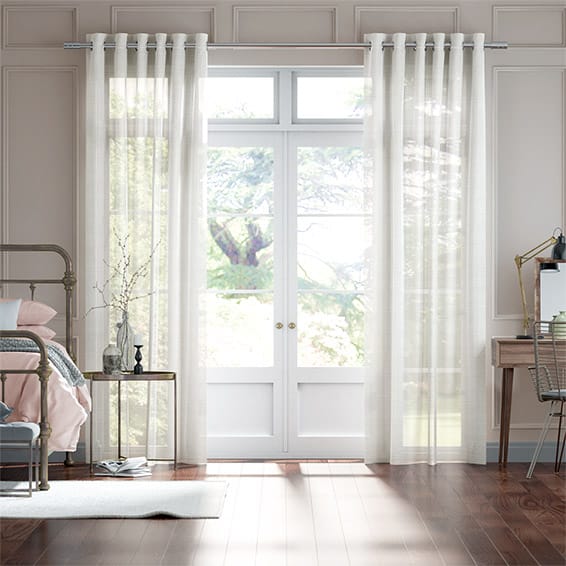 Lucid Voile White Curtains