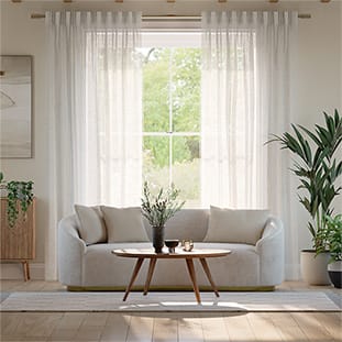 Lucid Voile White Curtains thumbnail image